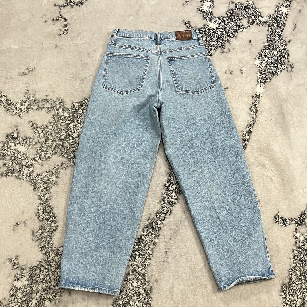 Madewell Balloon Leg Jeans Light Wash High Rise Womens Size 26 Denim - Picture 8 of 15